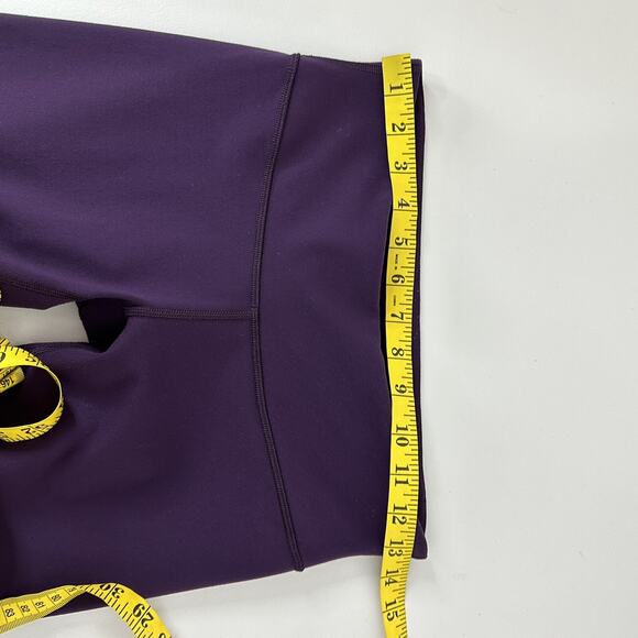 Lululemon Leggings Womens 6 Purple Crop Stretch Running Pull on Gym - Picture 8 of 12